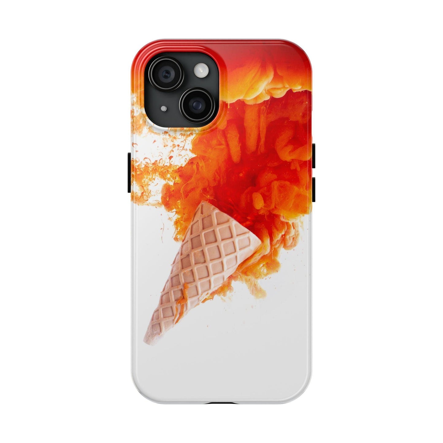 Ice Cream With Flame Of Colors Tough Phone Cases