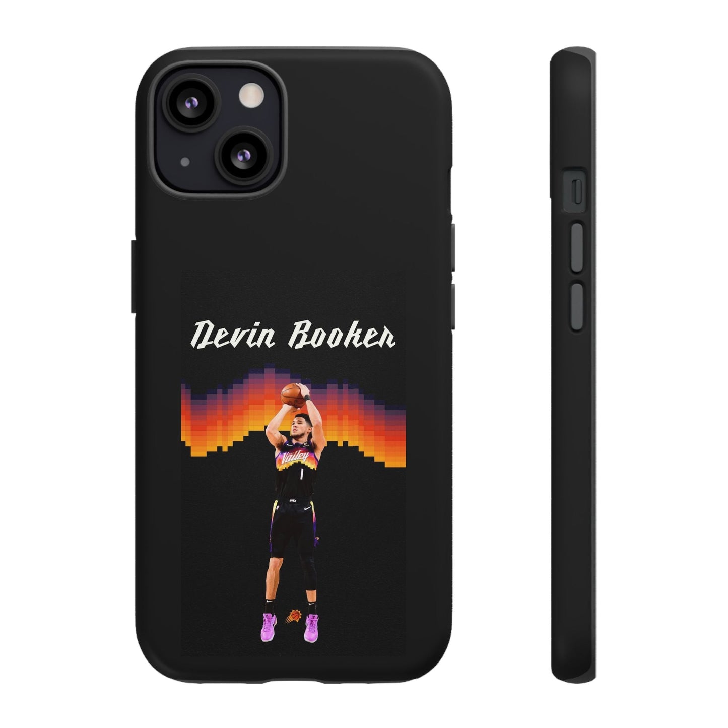 Devin Booker Precision Blaze Series – Dual-Layer ShockGuard Protection | Fits iPhone 8–16 Pro Max & Samsung Galaxy S10–S25 Ultra