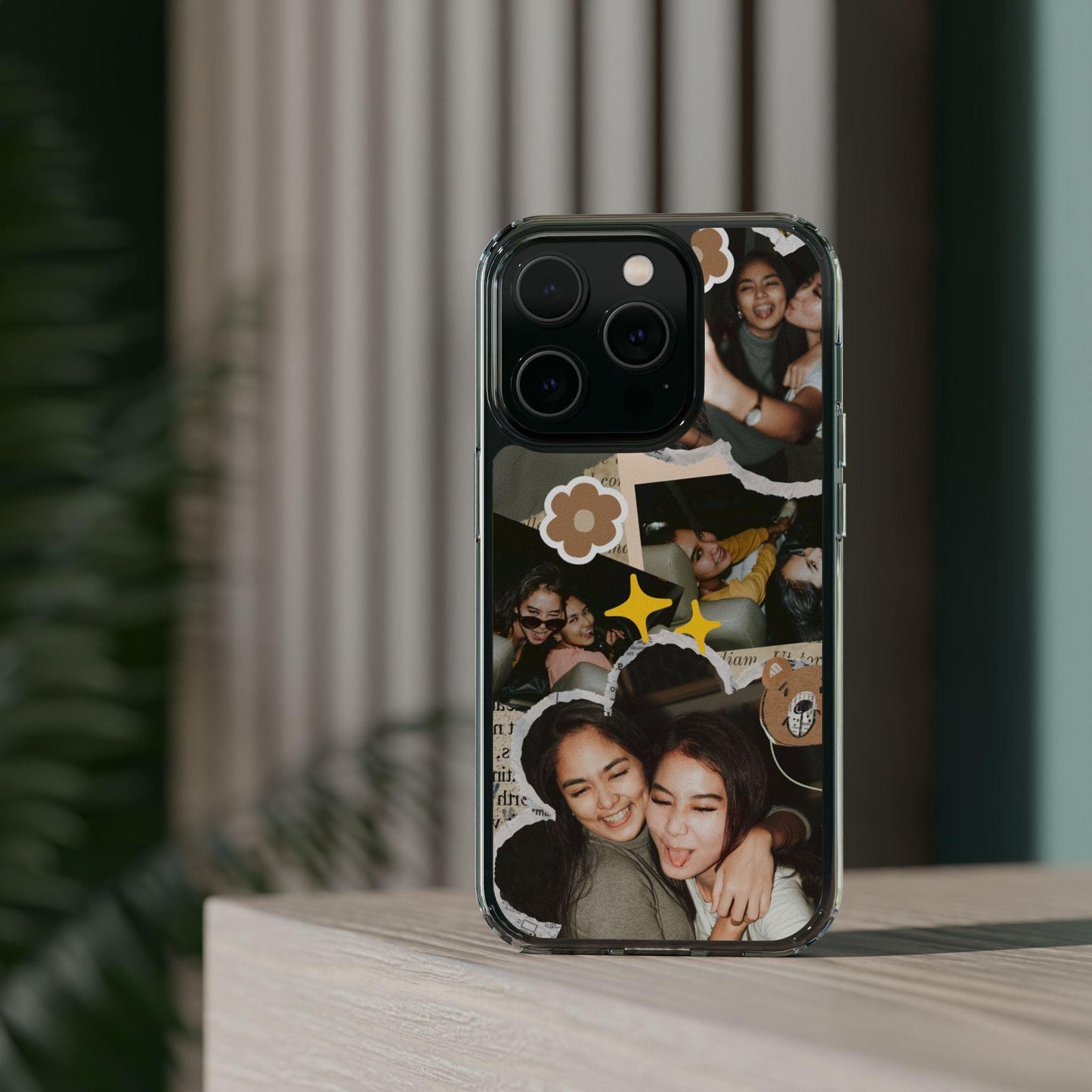 Memories In Retro Templet  Custom Printed Clear Cases