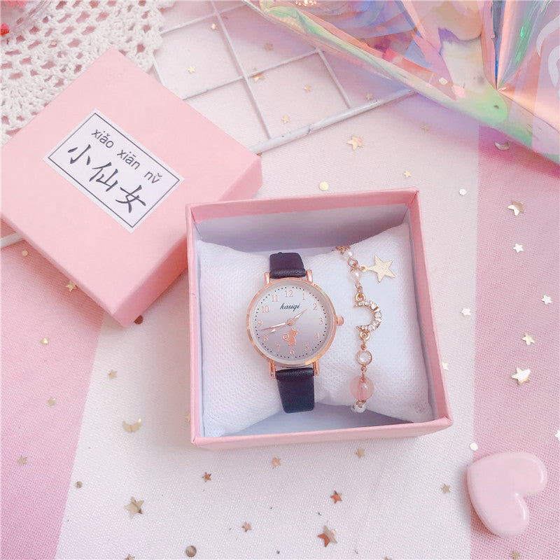 College Style Simple Wild Forest Children's Watch