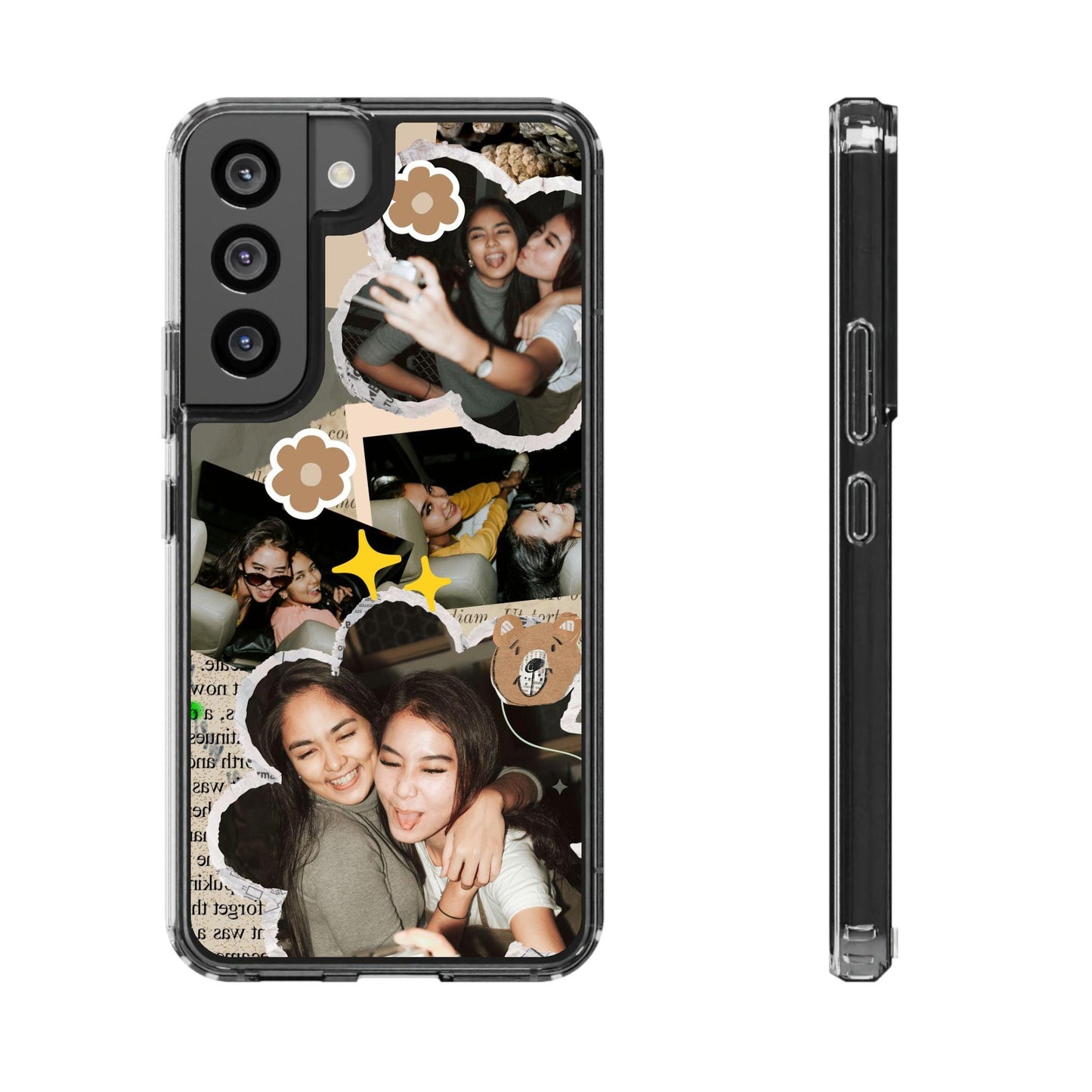 Memories In Retro Templet  Custom Printed Clear Cases