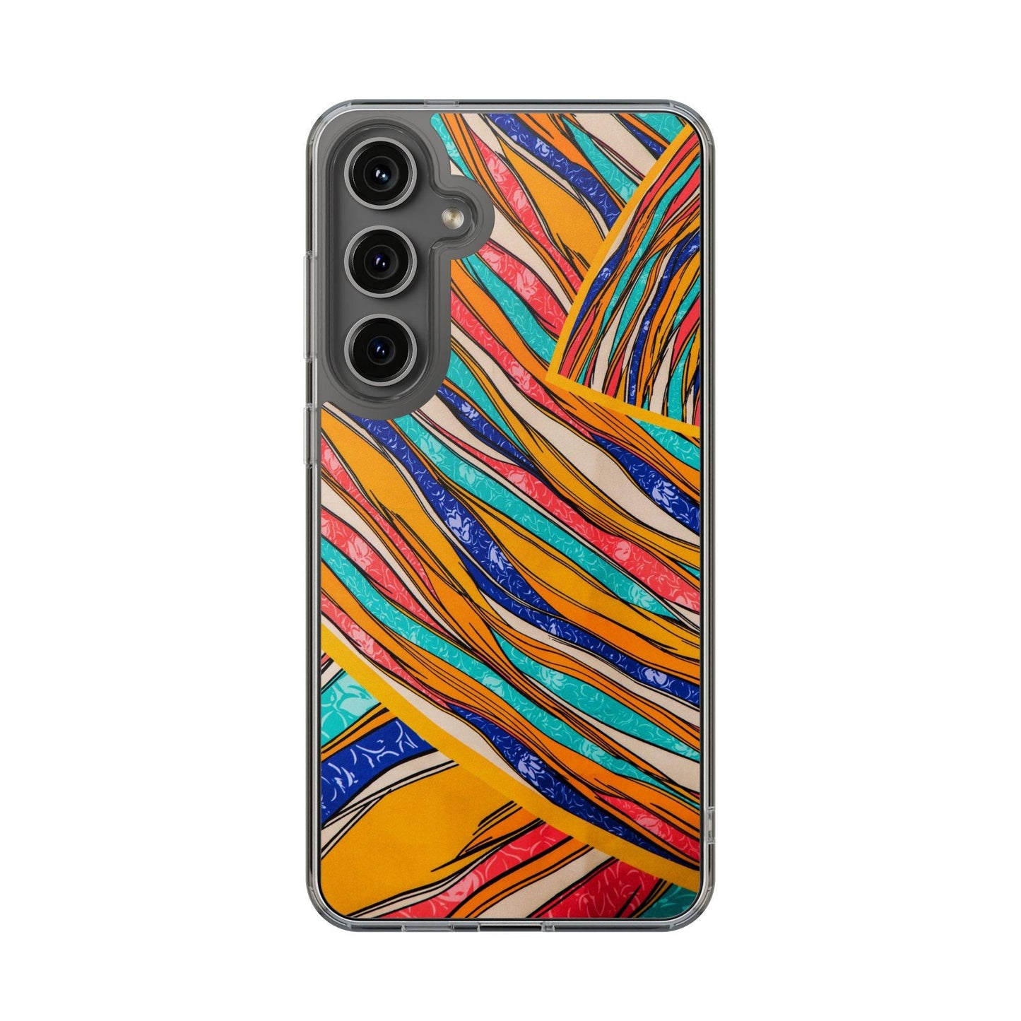 Clear Cases Stripes of  Powerful Colors