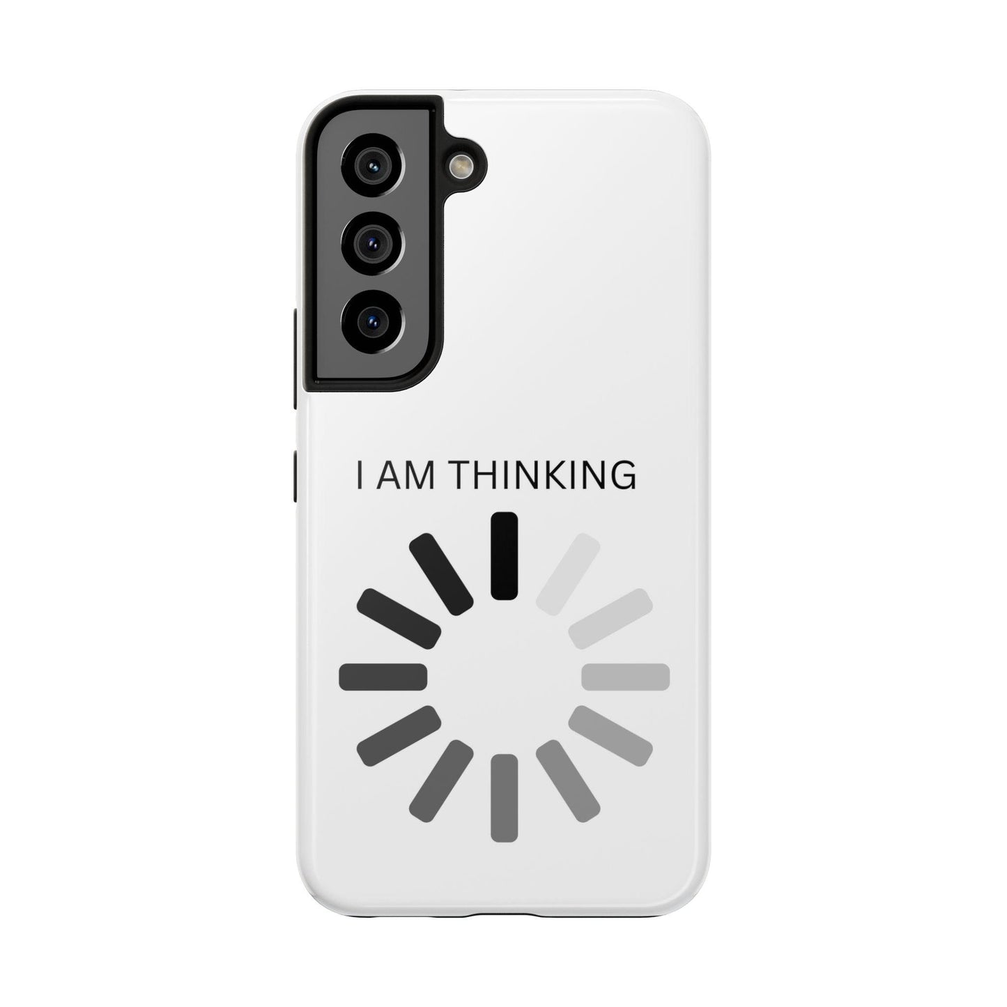 I Am Thinking To Much Text Printed Tough Phone Cases