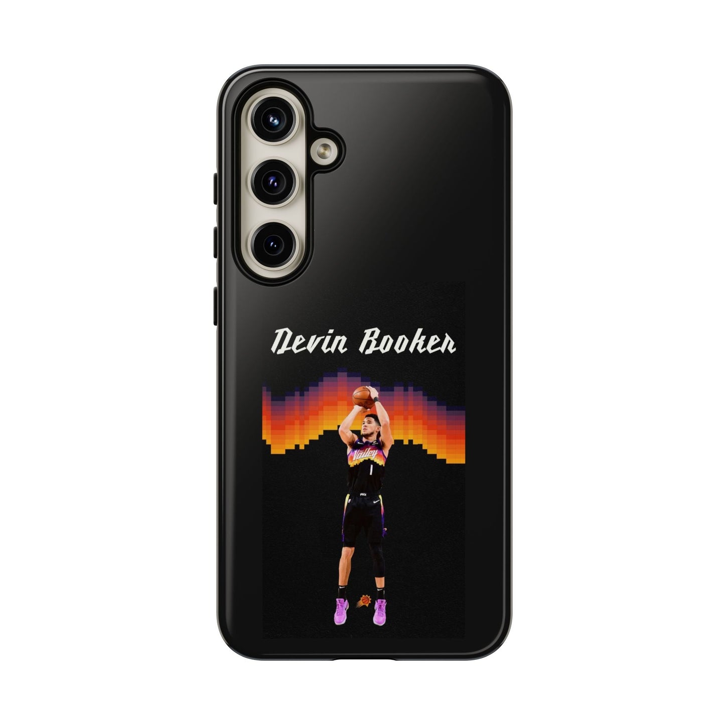 Devin Booker Precision Blaze Series – Dual-Layer ShockGuard Protection | Fits iPhone 8–16 Pro Max & Samsung Galaxy S10–S25 Ultra