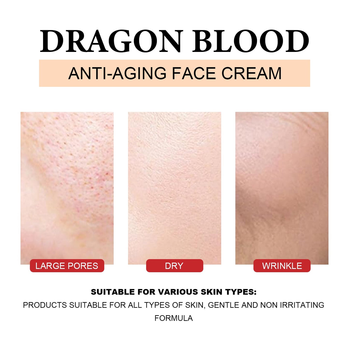 Dragon Blood Anti-Aging Face Cream, Fade Out Fine Lines And Pores It Moisturizes Carry Bright Color Of Skin Firming Skin