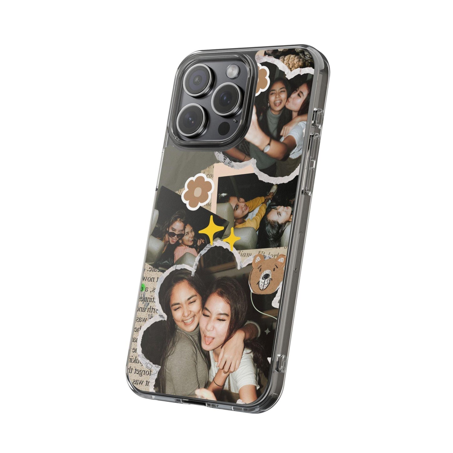 Memories In Retro Templet  Custom Printed Clear Cases