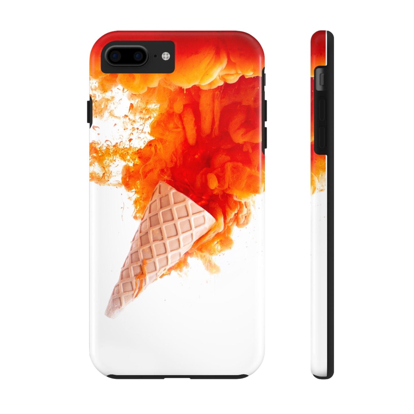 Ice Cream With Flame Of Colors Tough Phone Cases