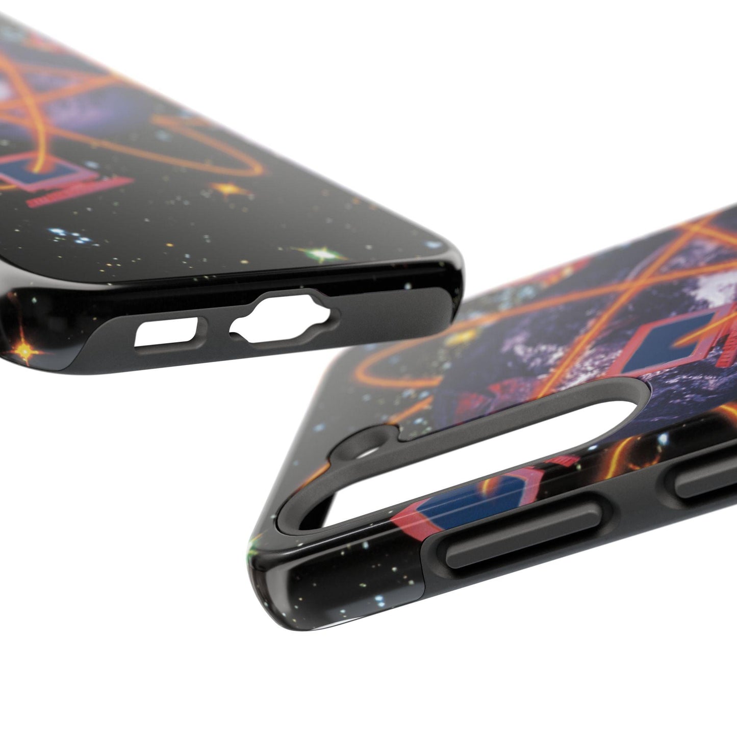 Computer Galaxy Printed With Orbiting Tough Phone Cases