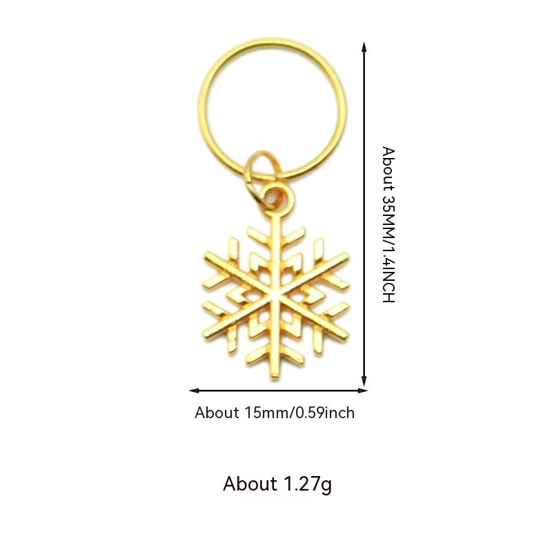 XINGX Lightning Shell Hair Ring with Small Pendant