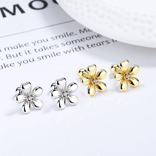 Five Petal Flower Bud Earrings