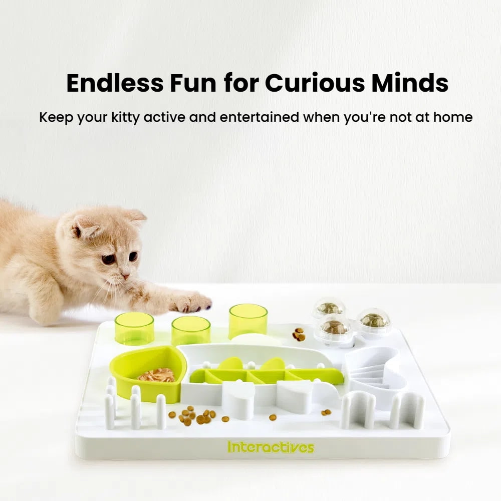 Interactive Cat Toy - Enjoy the fish puzzle toy