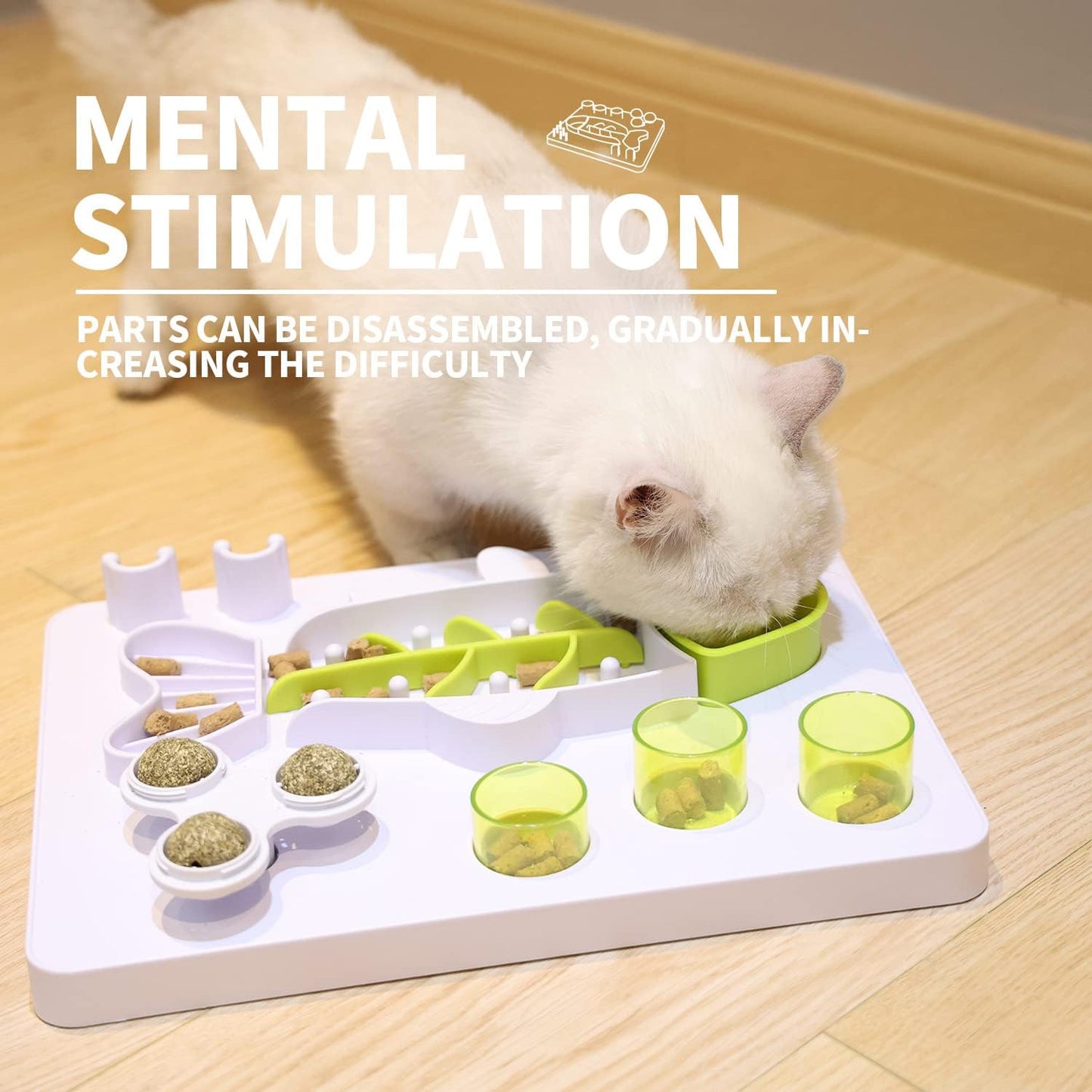 Interactive Cat Toy - Enjoy the fish puzzle toy