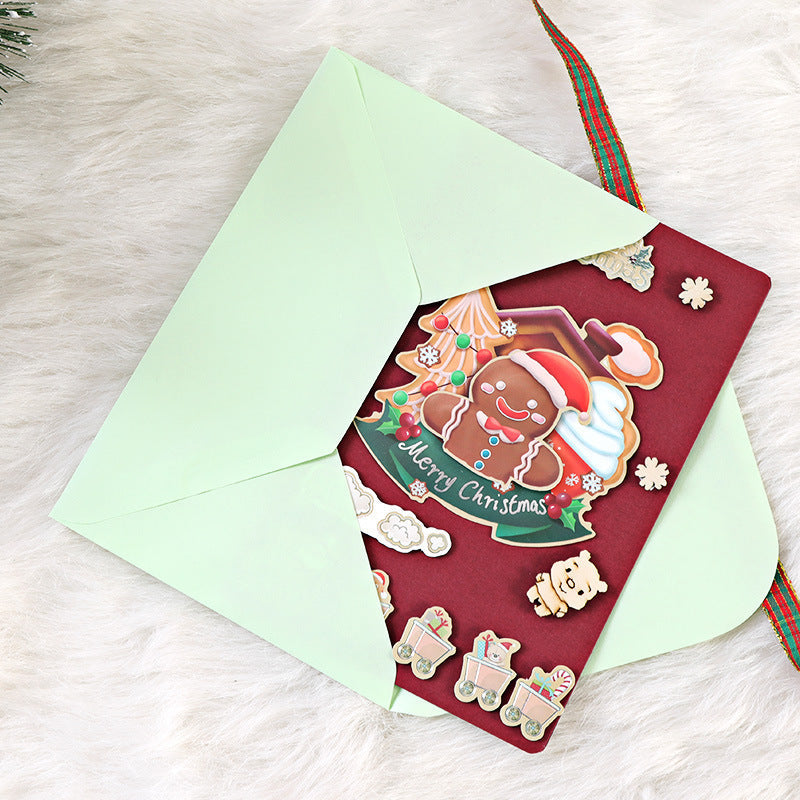 DIY Christmas Cartoon Greeting Card