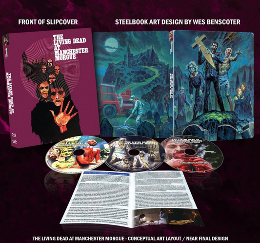 The Living Dead at Manchester Morgue (aka Let Sleeping Corpses Lie) Limited Edition Steelbook (Blu-ray + DVD + CD)