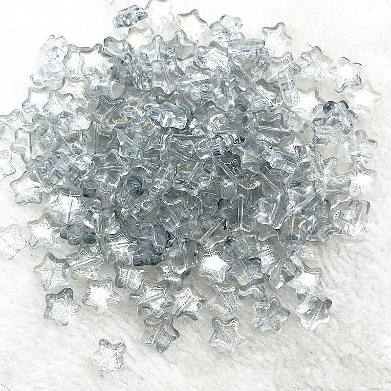 8mm Gold Pentagram Glaze Beads