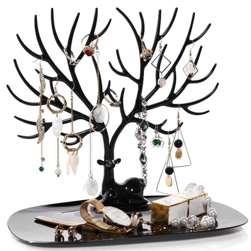 Deer Jewelry Display Stand with Drawer