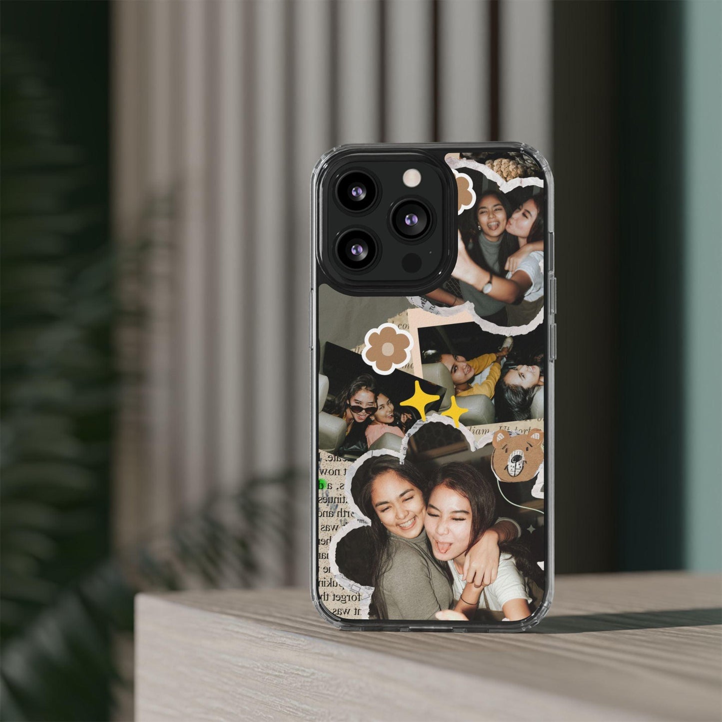Memories In Retro Templet  Custom Printed Clear Cases