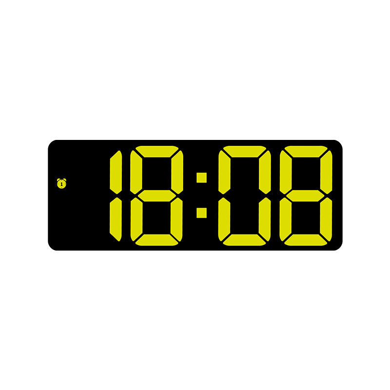 Simple Style LED Electronic Alarm Clock Battery and Plug-in Dual-use Timepiece Yida Time