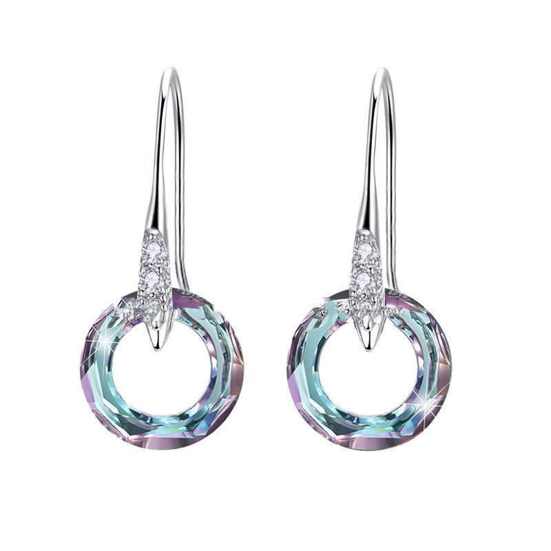 Crystal Universe Ring & Diamond Ear Hook Set