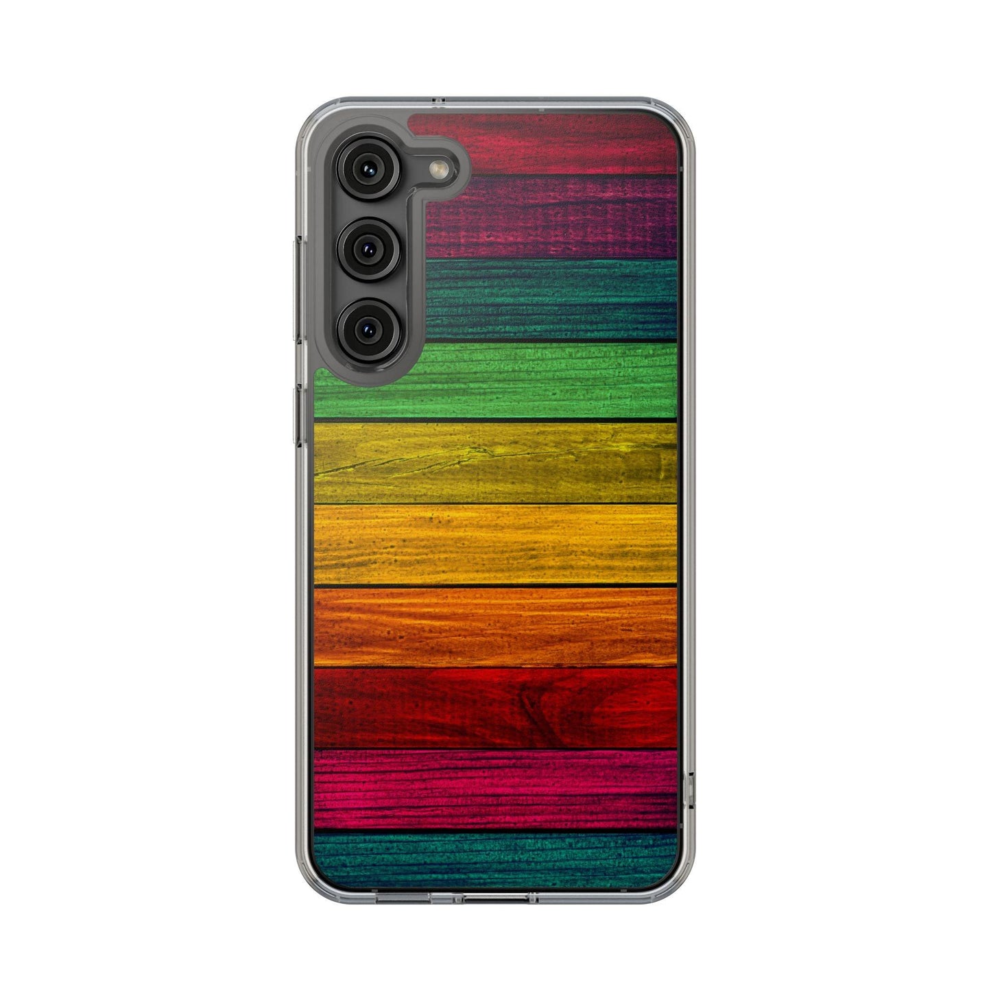 Rainbow On Woods Clear Cases