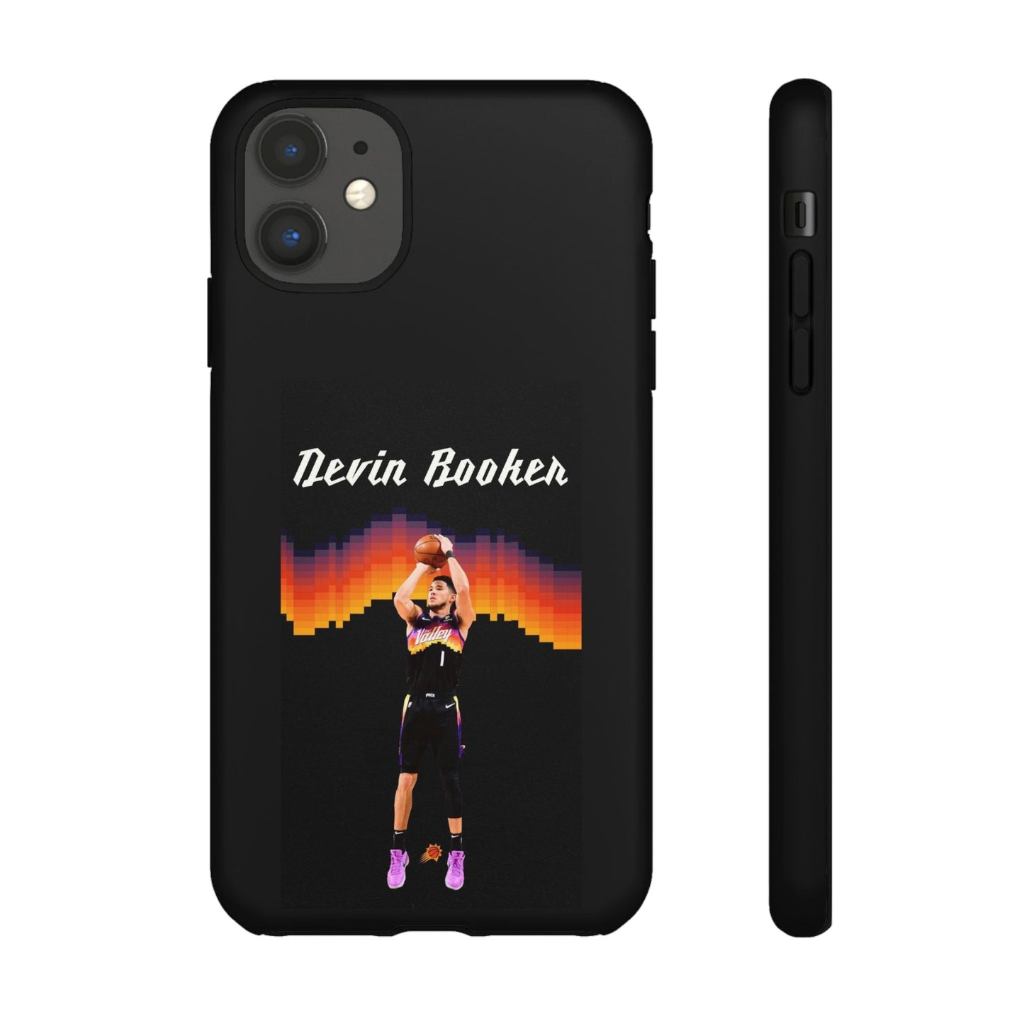 Devin Booker Precision Blaze Series – Dual-Layer ShockGuard Protection | Fits iPhone 8–16 Pro Max & Samsung Galaxy S10–S25 Ultra