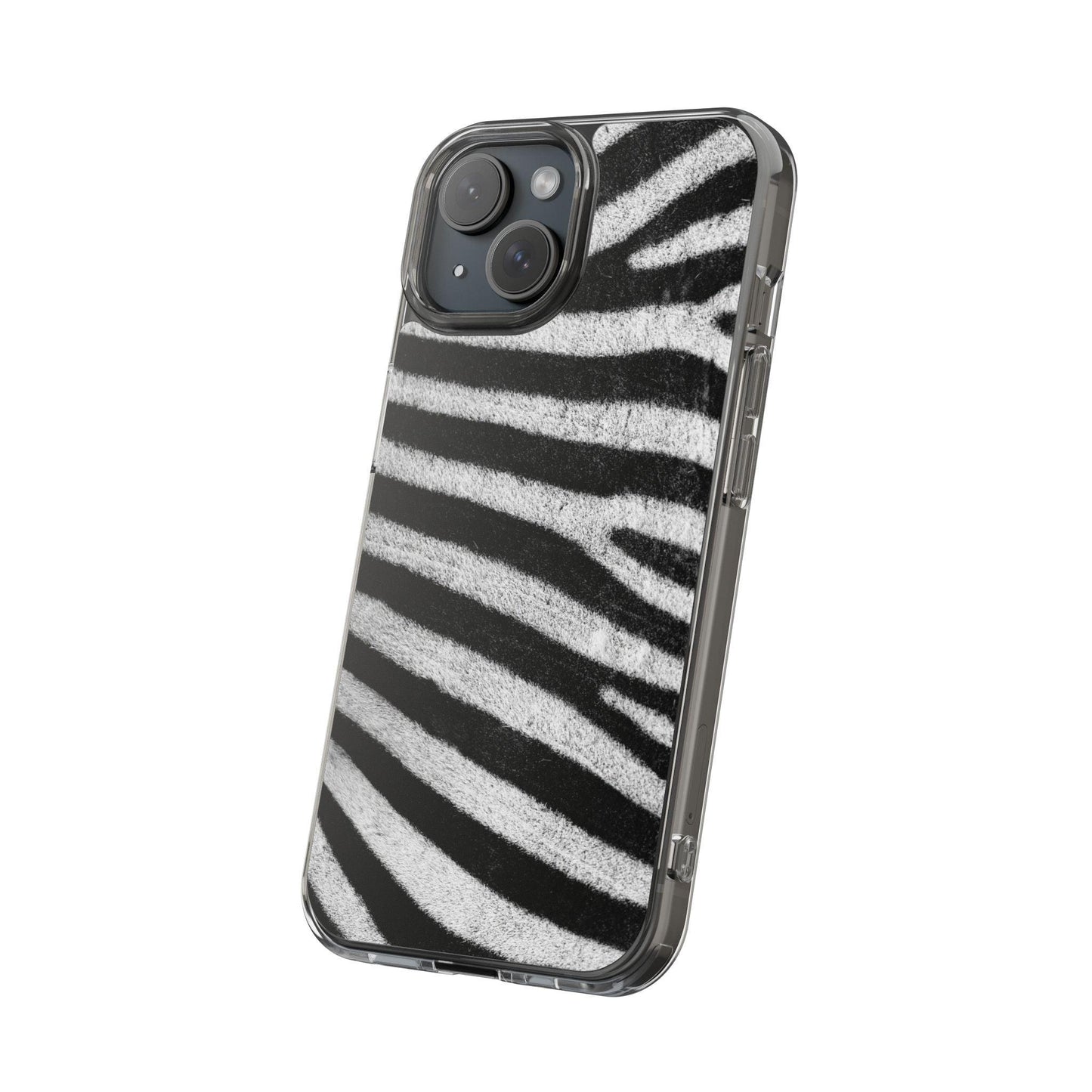 Clear Cases Black and White Zebra Stripes
