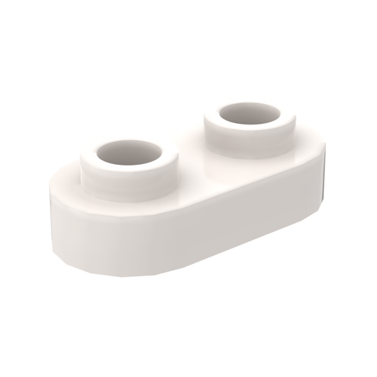 1×2 Rounded Plate w/ Open Stud – Pack of 10 – LEGO® Compatible – Choose Color