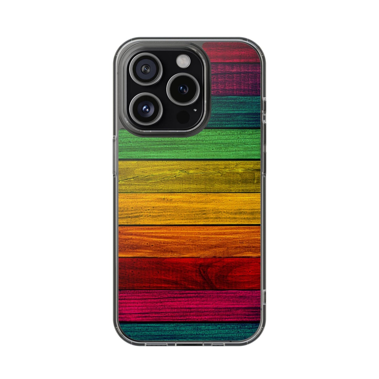 Rainbow On Woods Clear Cases
