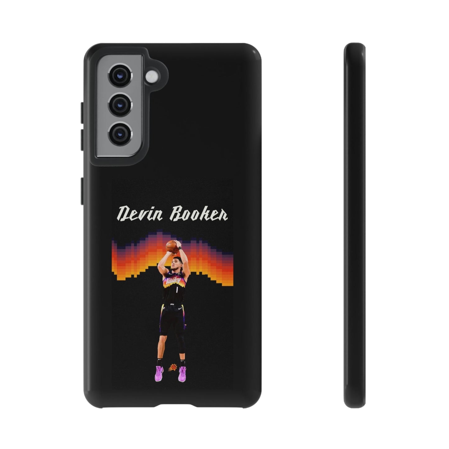 Devin Booker Precision Blaze Series – Dual-Layer ShockGuard Protection | Fits iPhone 8–16 Pro Max & Samsung Galaxy S10–S25 Ultra