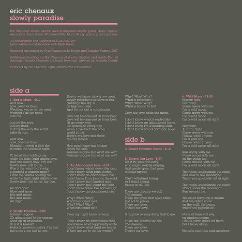 Eric Chenaux - Slowly Paradise [LP] Vinyl Record