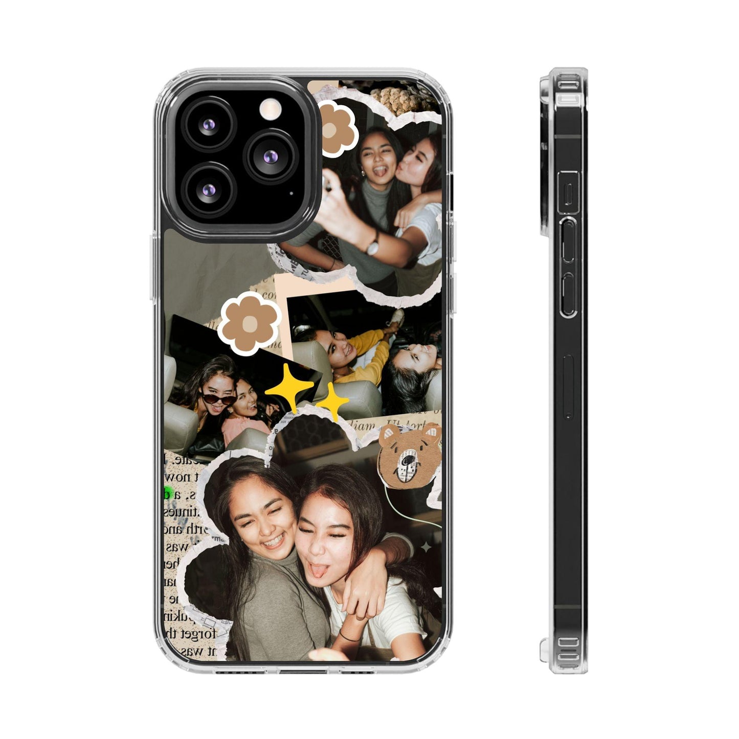 Memories In Retro Templet  Custom Printed Clear Cases