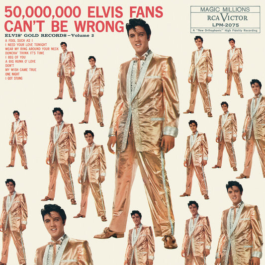 Elvis Presley - 50,000,000 Elvis Fans Can't Be Wrong: Elvis' Gold Records Volume 2 [LP] Vinyl Record