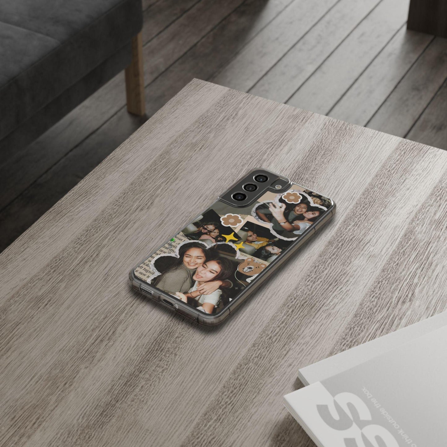 Memories In Retro Templet  Custom Printed Clear Cases