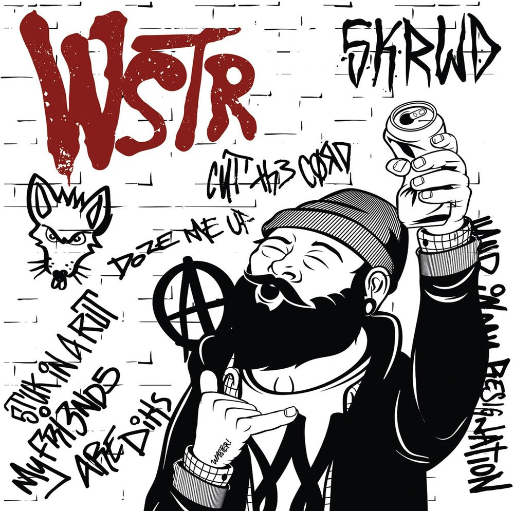 WSTR - Skrwd (Red & Bone Split Vinyl) (Red) (Wht) [Download Included] Vinyl Record