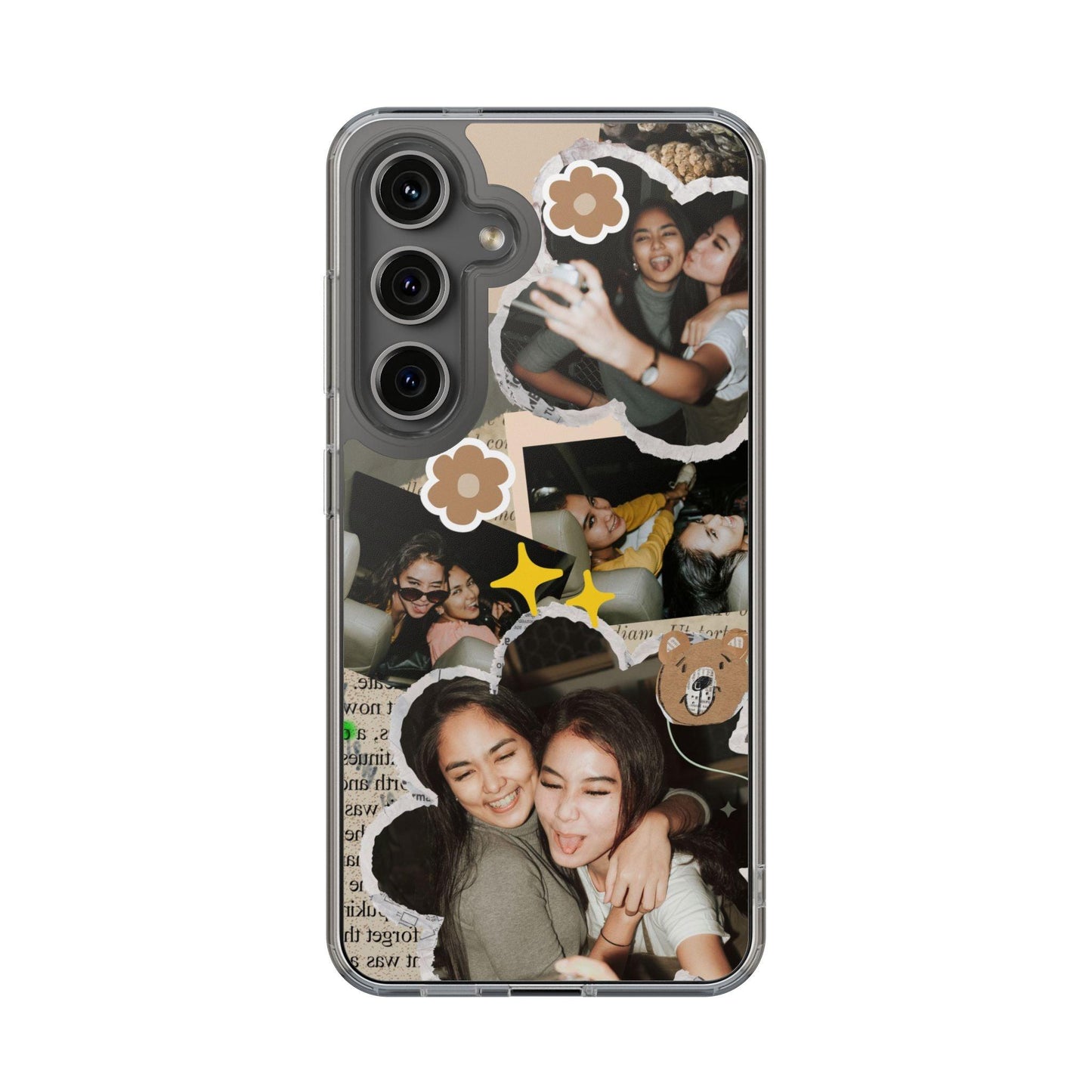 Memories In Retro Templet  Custom Printed Clear Cases