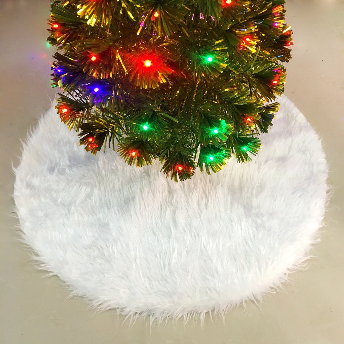 Christmas Tree Skirt Decorations Gift Scene Decor