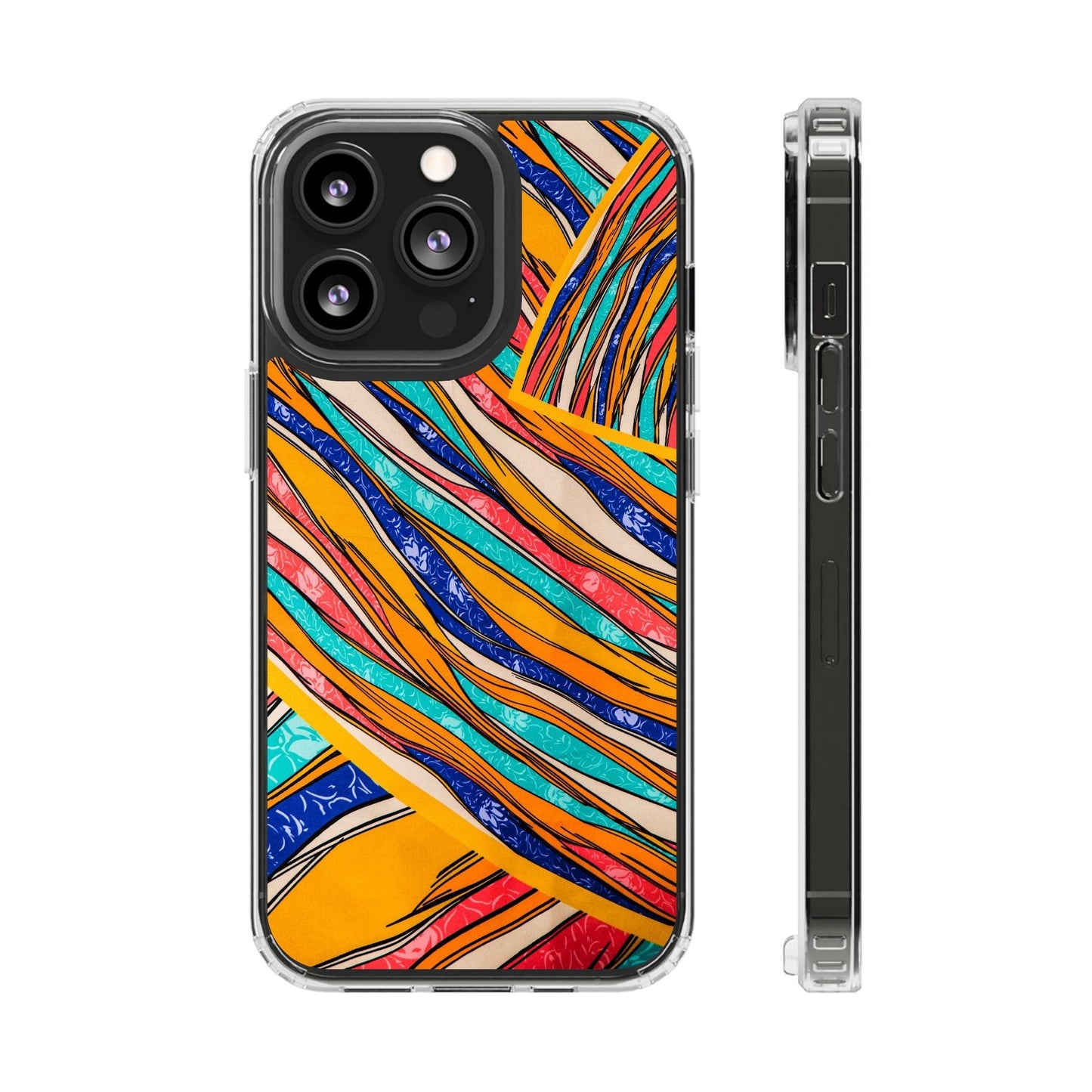 Clear Cases Stripes of  Powerful Colors