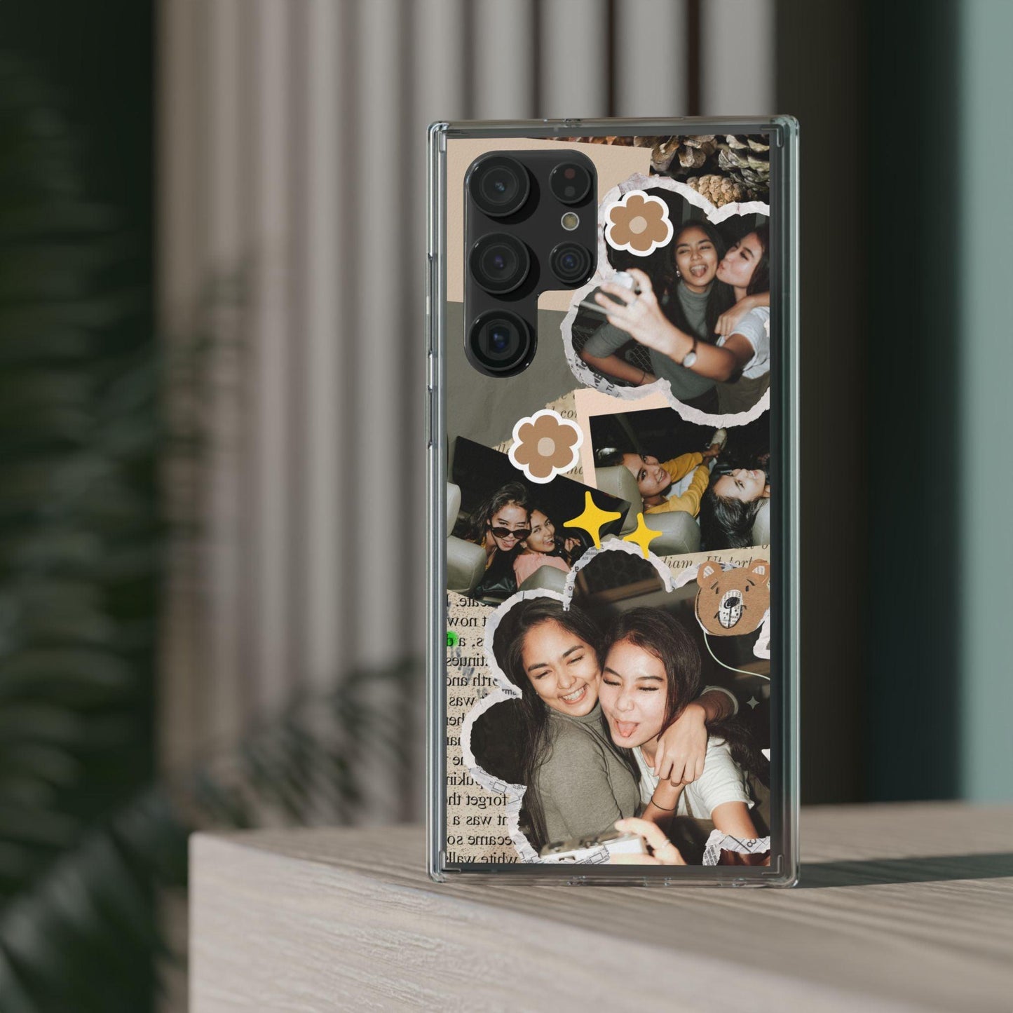 Memories In Retro Templet  Custom Printed Clear Cases