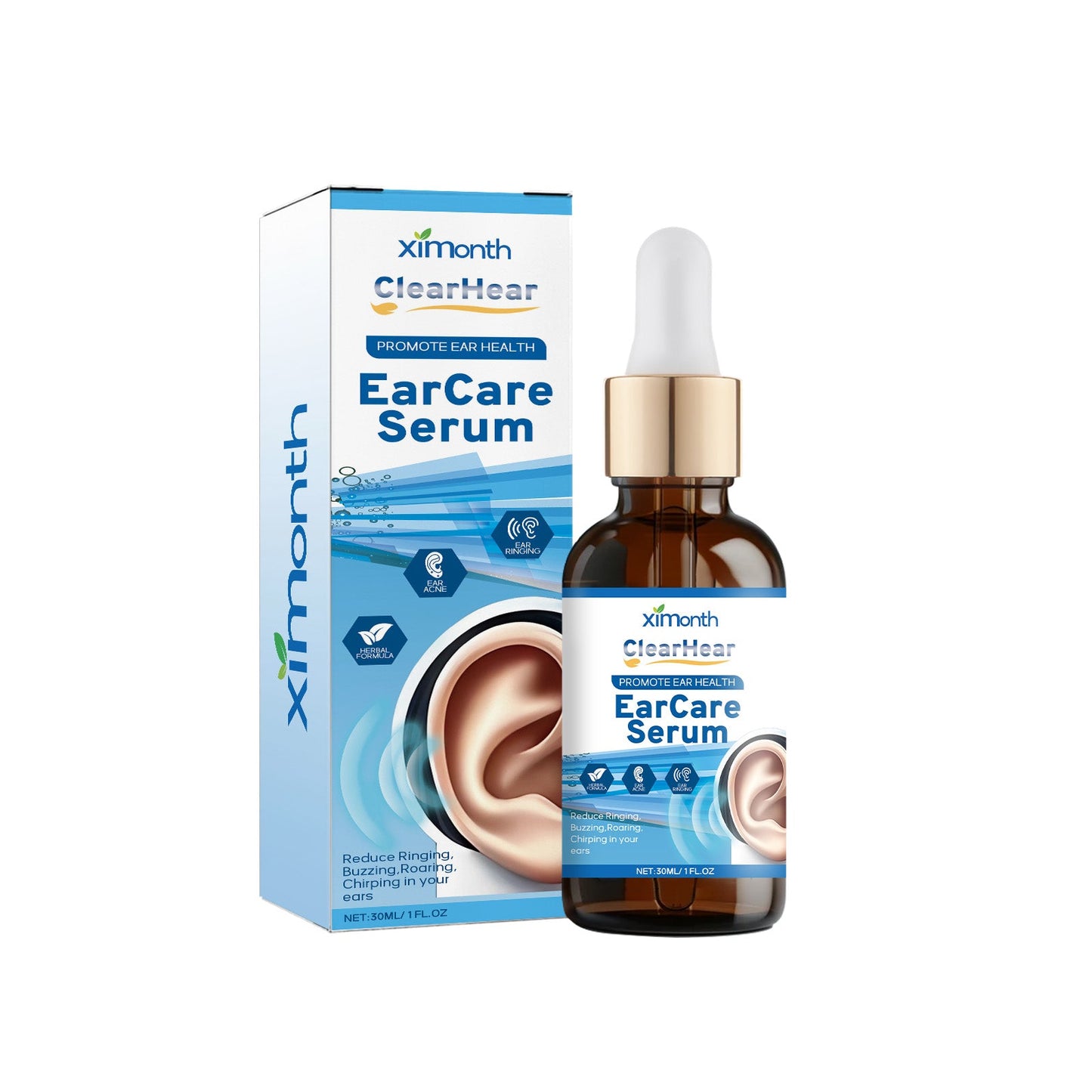 Tinnitus Care Solution For Relief Of Tinnitus, Back And Ear Discomfort Body Care Cleansing Ear Care Solution