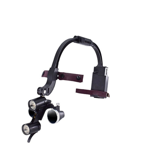 Dental oral head mounted magnifier with headlight HD orthopedic ENT optical instrument magnifying lens light