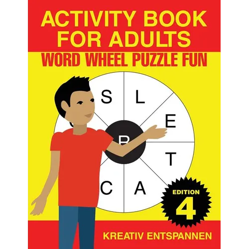 Activity Book for Adults - Word Wheel Puzzle Fun Edition 4