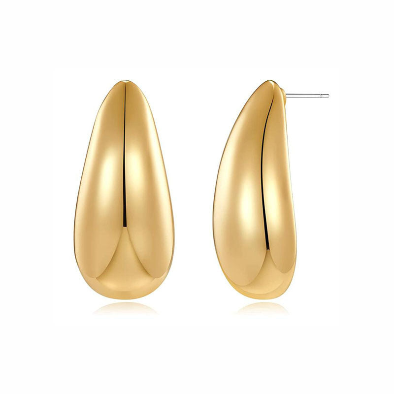 Luxury Metal Water Drop Earrings