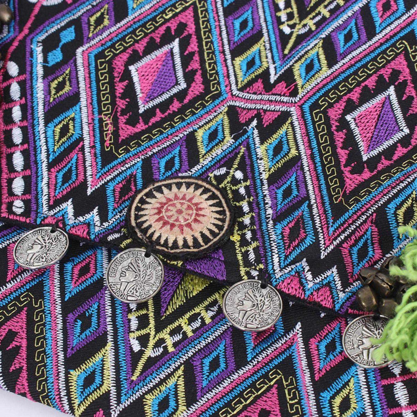 Embroidered Multi Tassel Clutch Bag | IPad Case - Thailand