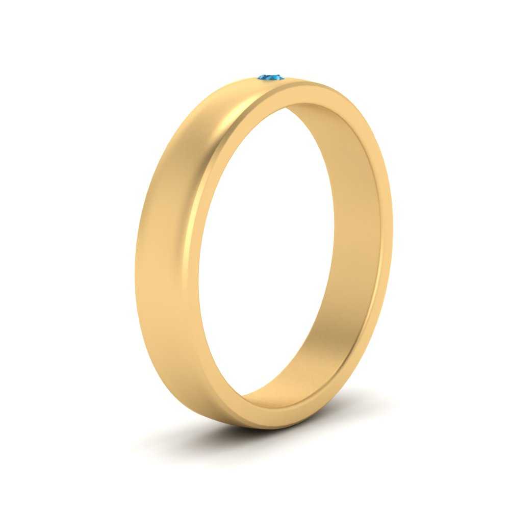 Round Diamond Classic Mens Band