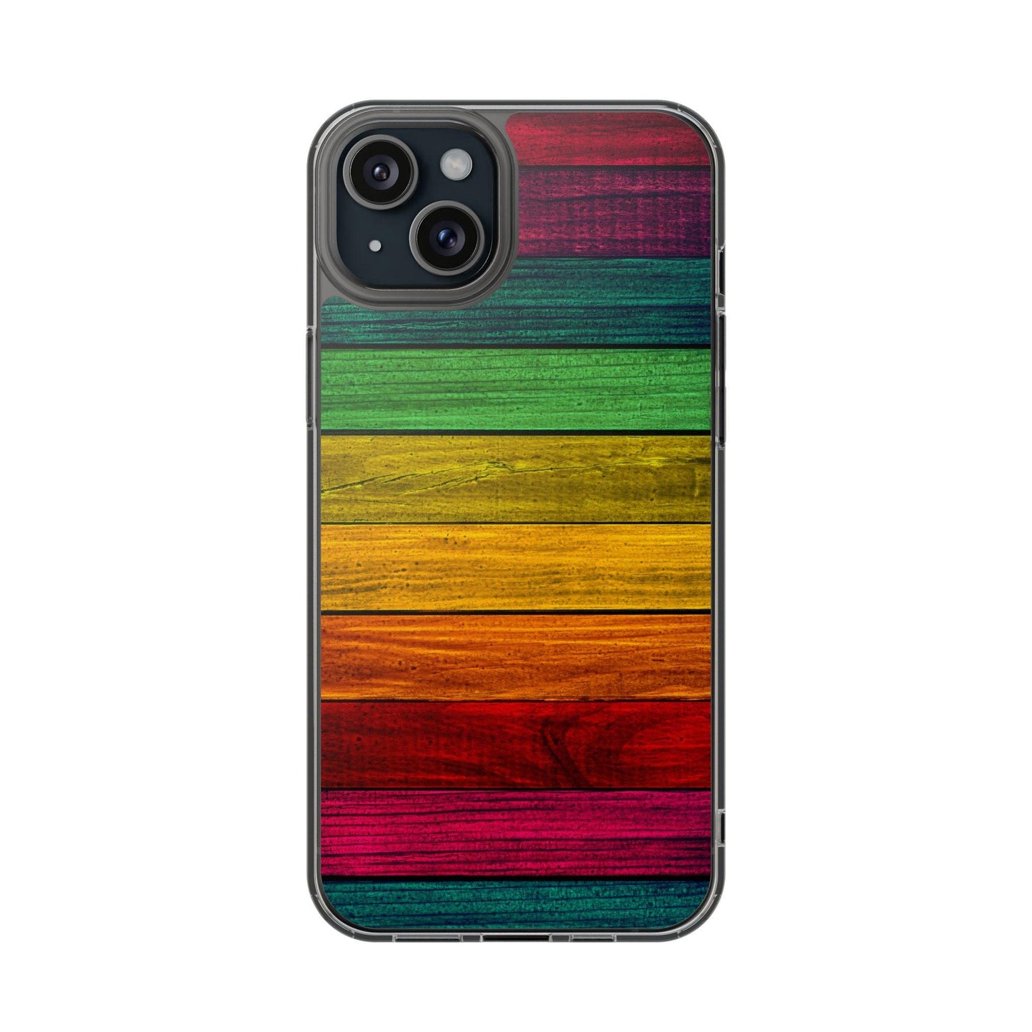 Rainbow On Woods Clear Cases