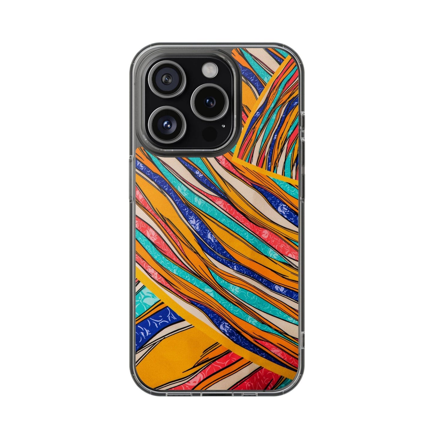 Clear Cases Stripes of  Powerful Colors