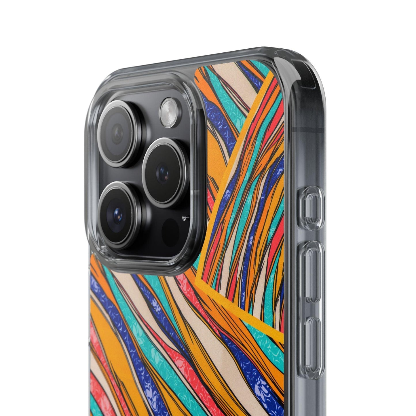 Clear Cases Stripes of  Powerful Colors