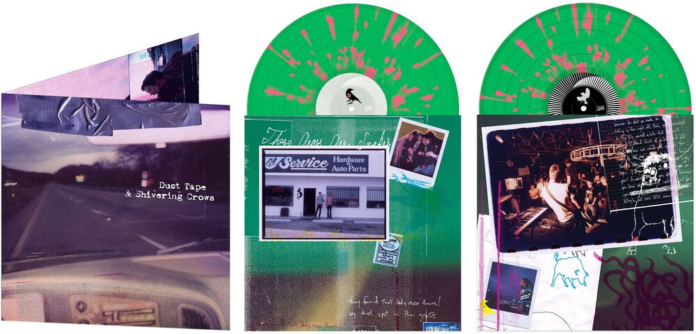 These Arms Are Snakes - Duct Tape & Shivering Crows [Translucent Green w/ Opaque Pink Splatter 2LP] Vinyl Record