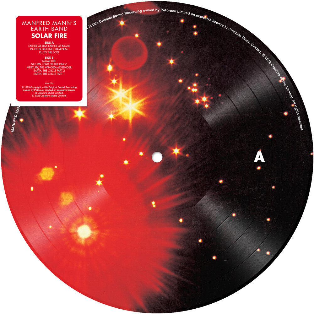 Manfred Mann's Earth Band - Solar Fire (Pict) [LP] Vinyl Record