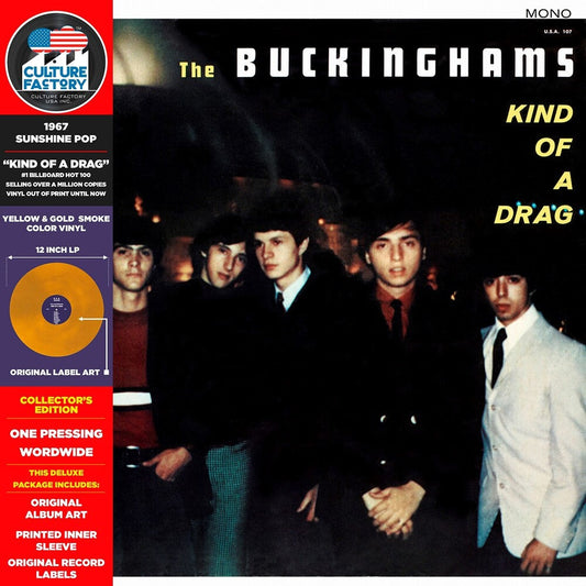 Buckinghams - Kind Of A Drag - Sunshine Yellow Burst [Colored Vinyl] Vinyl Record